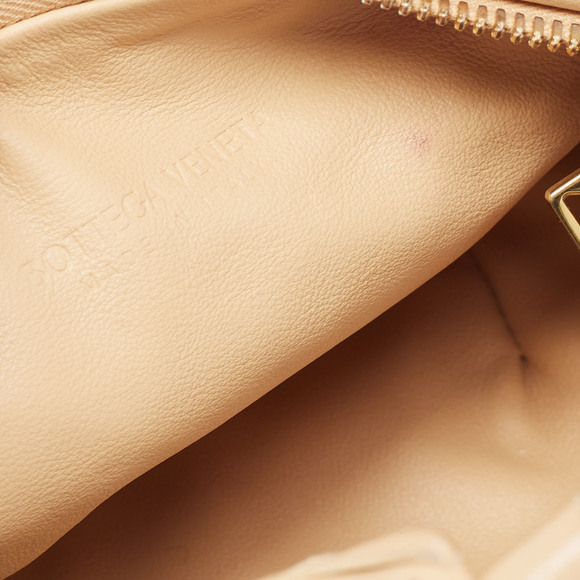 BOTTEGA VENETA Beige Intrecciato Leather Mini Jodie Hobo - Picture 7 of 8